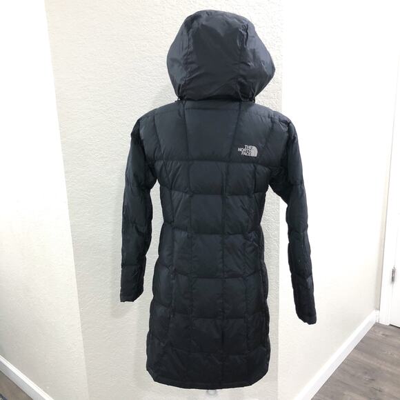 The North Face Metropolis Black Parka 600 Goose Down Fill Puffer Coat Jacket - Picture 8 of 13